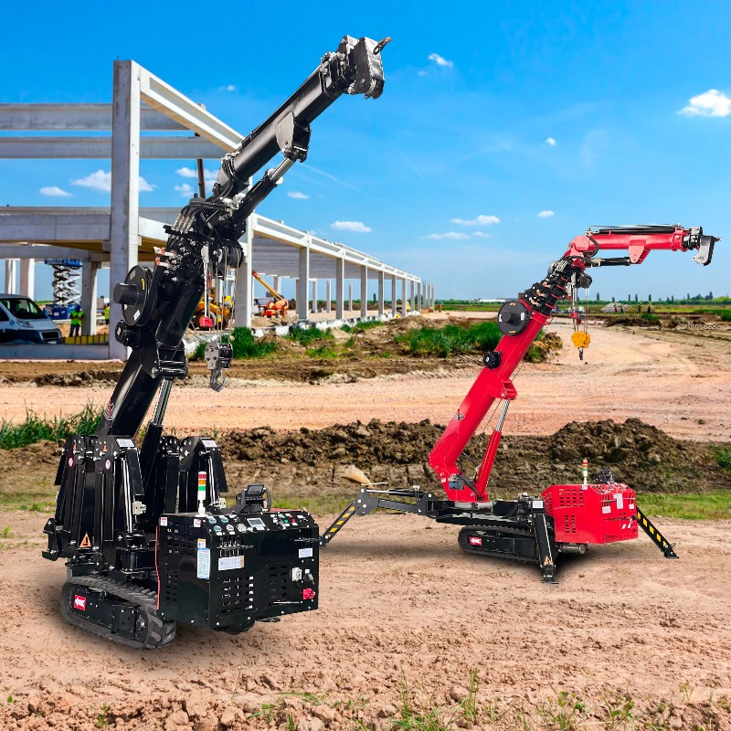 Heavy Equipment Lifting - Compact Mini Spider Crane Hydraulic Electric