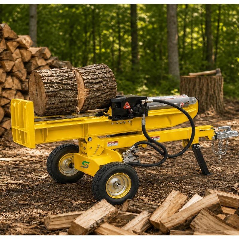 Electric Hydraulic Log Splitte - Heavy Equipment Processor 评论和价格