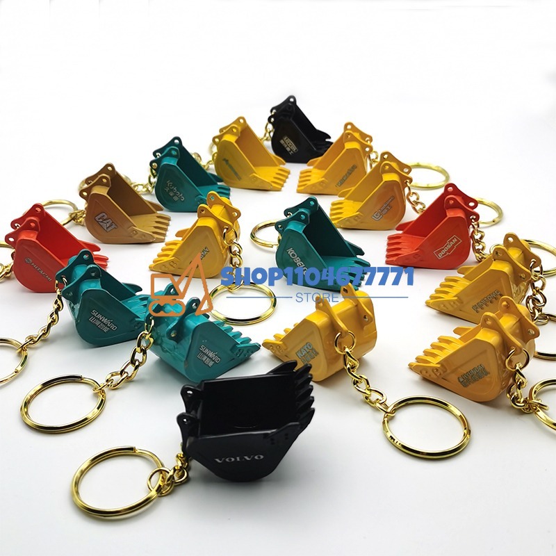 With Bucket Key Chain for Kobe - Heavy Equipment Keychain 评论和价格