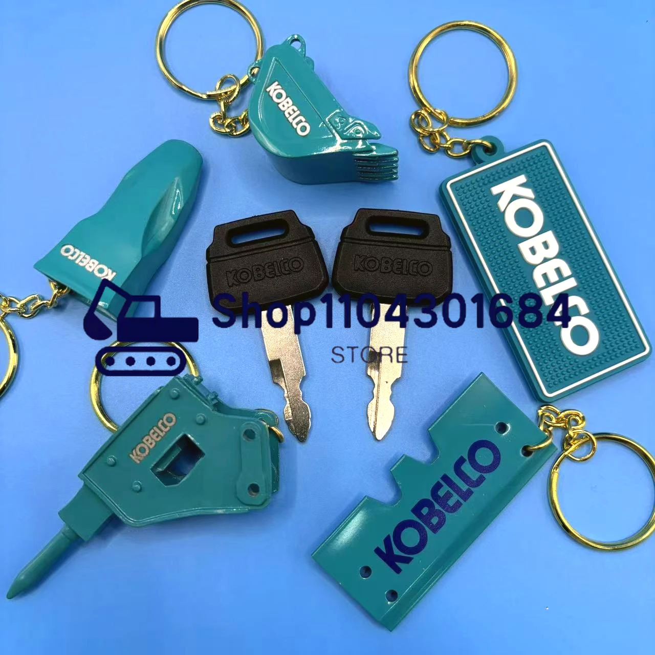 2pcs K250 Key for Kobelco Exca - Heavy Equipment Keychain 评论和价格