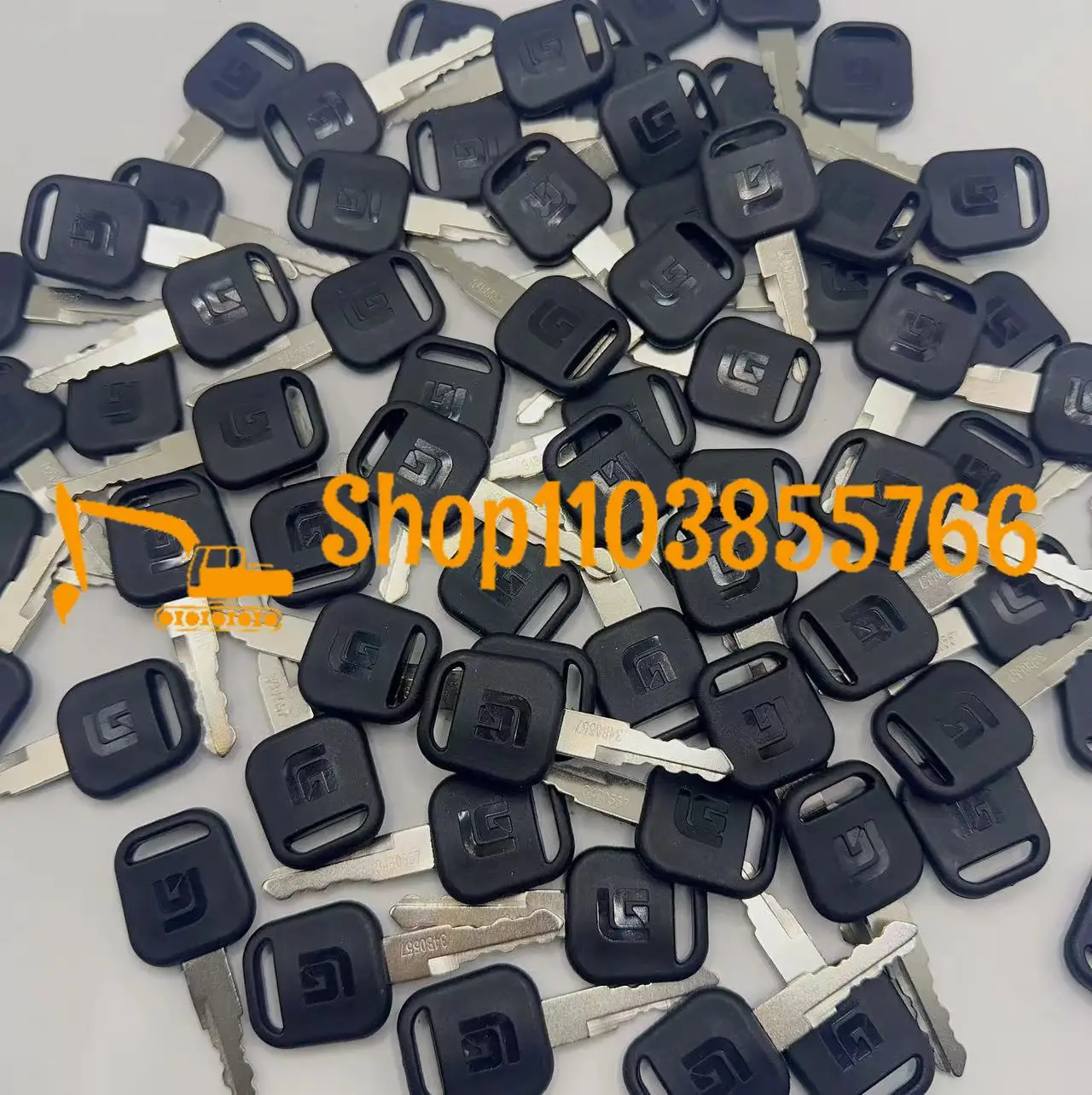 2PCS New 34B0557 Key with Bott - Heavy Equipment Keychain 评论和价格