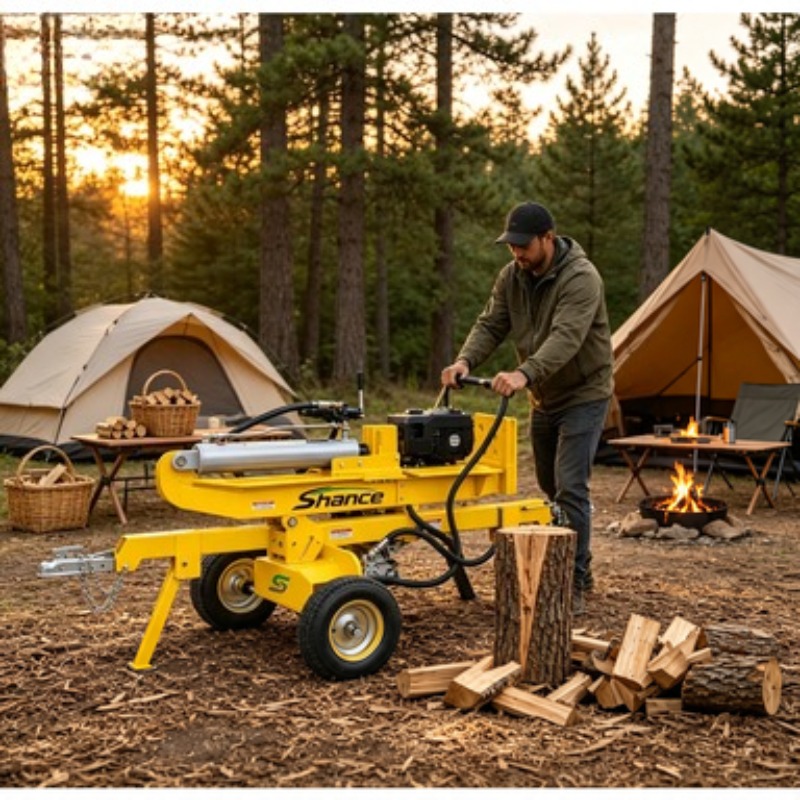 Electric Hydraulic Log Splitte - Heavy Equipment Processor 评论和价格