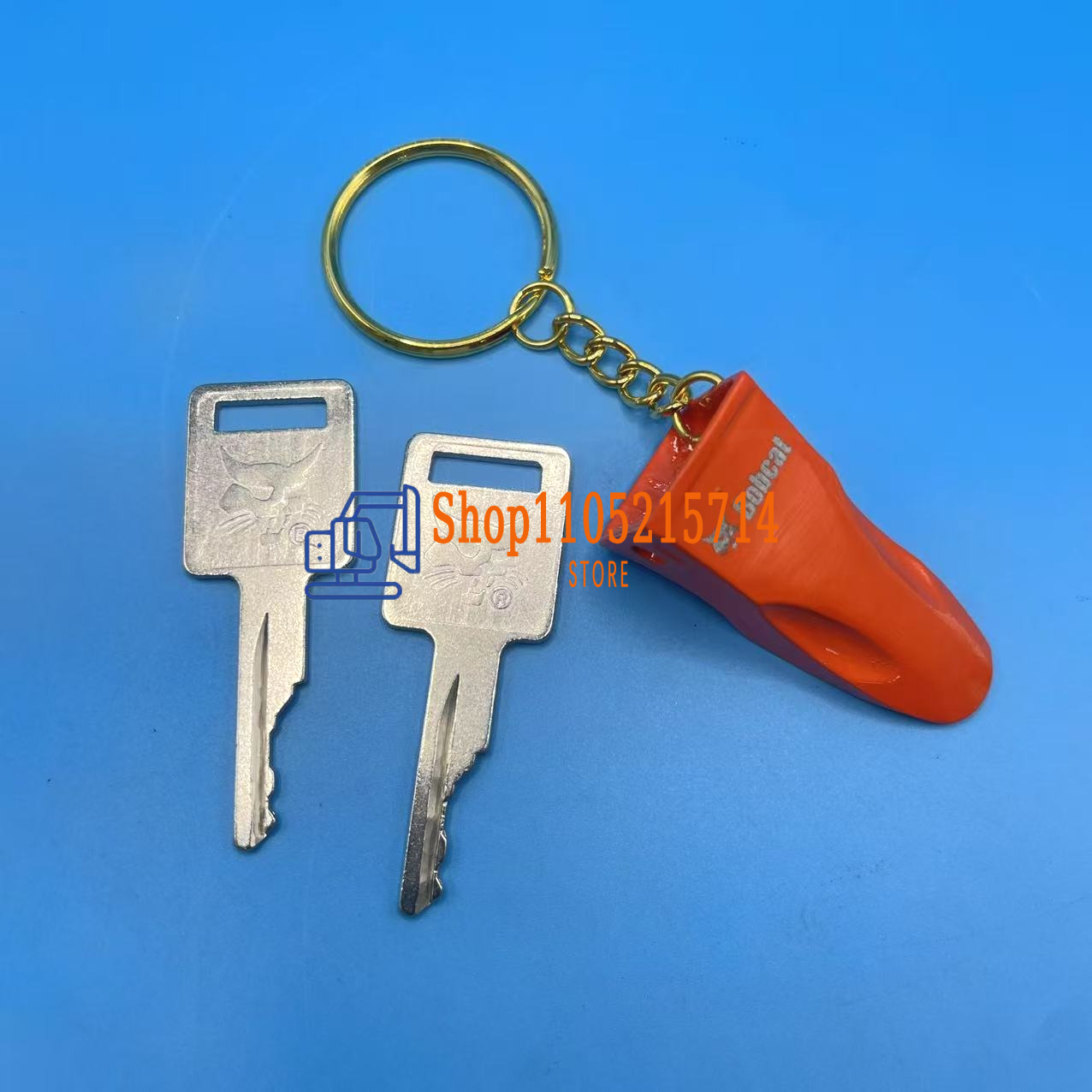 2pcs D250 Ignition Keys 669324 - Heavy Equipment Keychain 评论和价格